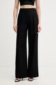 Karl Lagerfeld kalhoty ženské bavlněné černá B2W10134