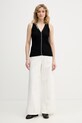 Karl Lagerfeld jeansy wide leg damskie B2W10043 beżowy SS26