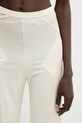 Rick Owens Lilies Bias spodnie z wiskozy damskie beżowy LI01F7332.RV