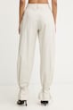 Odzież La Mania spodnie damskie z lnem JOAN JOAN beżowy