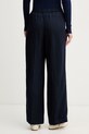 Oblečení Gant kalhoty dámské se lnem 4150381 námořnická modř