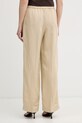 Odzież Gant spodnie damskie z lnem 4150381 beżowy