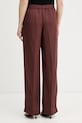 Odzież Gant spodnie damskie z lnem 4150381 brązowy
