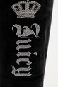 Juicy Couture spodnie dresowe damskie welurowe GOTHIC CROWN czarny JCBBJ126806