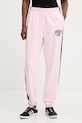 Juicy Couture teplákové nohavice dámske s bavlnou CREST TRACKPANT ružová JCSBJ126402