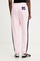 Oblečenie Juicy Couture teplákové nohavice dámske s bavlnou CREST TRACKPANT JCSBJ126402 ružová