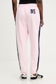 Oblečenie Juicy Couture teplákové nohavice dámske s bavlnou CREST TRACKPANT JCSBJ126402 ružová