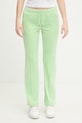 Дрехи Juicy Couture спортен панталон дамски кадифе TINA COL OUT TR JCWBJ126327 зелен