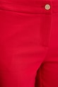 Morgan spodnie damskie z bawełną czerwony PLIME.F