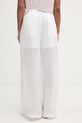 Odzież Isabelle Blanche spodnie straight damskie lniane IS26SS.P065.T017.MOD biały