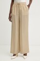 BOSS spodnie palazzo damskie z lyocellem Tavati2 102772 beżowy 50556231