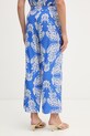 Odzież Lola Casademunt spodnie damskie z wiskozą LS2614037 niebieski