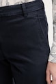 United Colors of Benetton Hlače chinos ženske od pamuka s elastanom mornarsko plava 4Y77DF0AW