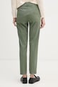 Ρούχα United Colors of Benetton Παντελόνι chino γυναικείο βαμβακερό με ελαστάν 4Y77DF0AW πράσινο