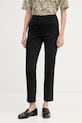 United Colors of Benetton chino kalhoty dámské bavlněné s elastanem černá 4Y77DF0AW