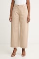 Haveone nohavice dámske bavlnené béžová PLS.Q052