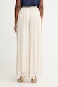 Haveone spodnie palazzo damskie z dodatkiem jedwabiu PCH.Q007 beżowy SS26
