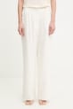 MUNTHE spodnie damskie z wiskozą KOSMILA beżowy 261146226186
