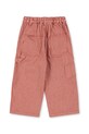 Konges Sløjd spodnie bawełniane dziecięce LUC PANTS GOTS KS104351.PreSpring różowy SS26