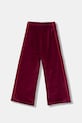 Παιδικό βελούδινο παντελόνι φόρμας Calvin Klein Jeans IG0IG03057.128.176.PPY2 μπορντό SS26