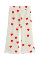 Mini Rodini spodnie dziecięce Hearts 26130136 biały SS26
