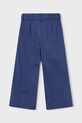 Mayoral spodnie z dodatkiem lnu dziecięce 3585.6B.Mini.PPY2 niebieski SS26