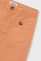 Mayoral spodnie bawełniane dziecięce pomarańczowy 3587.6F.Mini.PPY2