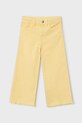 Detské nohavice Mayoral s elastanom žltá 3588.6F.Mini.PPY2
