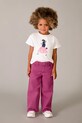 Mayoral spodnie dziecięce z elastanem różowy 3588.6F.Mini.PPY2