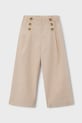 Mayoral spodnie z domieszką lnu dziecięce tkanina beżowy 3589.6G.Mini.PPY2