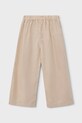 Mayoral spodnie z domieszką lnu dziecięce 3589.6G.Mini.PPY2 beżowy SS26