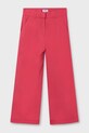 Mayoral spodnie bawełniane dziecięce bawełna różowy 6545.8A.Junior.PPY2
