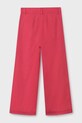 Mayoral spodnie bawełniane dziecięce 6545.8A.Junior.PPY2 różowy SS26