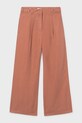 Mayoral spodnie z dodatkiem lnu dziecięce 6551.8C.Junior.PPY2 pomarańczowy SS26