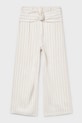 Mayoral spodnie z domieszką lnu dziecięce 6576.8D.Junior.PPY2 beżowy SS26