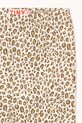 Dziewczynka Tinycottons spodnie dziecięce ANIMAL PRINT RIB PANT SS26.124 beżowy