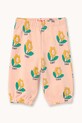 Tinycottons spodnie dresowe bawełniane dziecięce TINY FLOWER BABY SWEATPANT wzorzyste różowy SS26.139