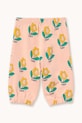 Tinycottons spodnie dresowe bawełniane dziecięce TINY FLOWER BABY SWEATPANT SS26.139 różowy SS26