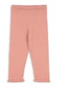 Konges Sløjd spodnie bawełniane dziecięce CYPRES PANTS GOTS bawełna różowy KS104756.PPY2