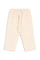Konges Sløjd spodnie dresowe bawełniane dziecięce COCO PANTS GOTS KS104742.PPY2 beżowy SS26
