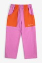 Bobo Choses spodnie dresowe bawełniane dziecięce 126AC093 fioletowy SS26
