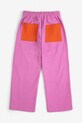 Dziewczynka Bobo Choses spodnie dresowe bawełniane dziecięce 126AC093 fioletowy