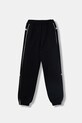 Elisabetta Franchi spodnie dresowe dziecięce bawełniane czarny EFPA316.0.FF002