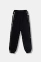 Elisabetta Franchi spodnie dresowe dziecięce bawełniane czarny EFPA316.0.FF002