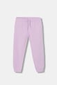 United Colors of Benetton spodnie dresowe bawełniane dziecięce bawełna fioletowy 3J68CF02H.G.Stagionale