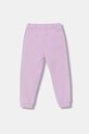 Παιδικό βαμβακερό παντελόνι United Colors of Benetton 3J70GF01N.P.Stagionale μωβ SS26