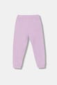Παιδικό βαμβακερό παντελόνι United Colors of Benetton 3J70GF01N.P.Stagionale μωβ SS26