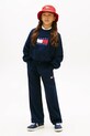 Dievča Tommy Hilfiger nohavice jogger detské KG0KG09356.128.176.PPY2 tmavomodrá