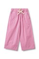 Wheat spodnie bawełniane dziecięce 2706.415.GOTS różowy SS26