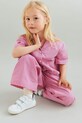 Wheat spodnie bawełniane dziecięce 2706.415.GOTS różowy